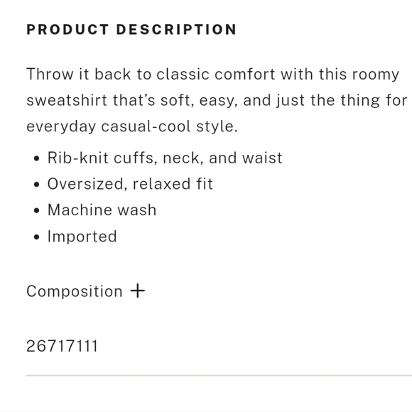 (JUST LISTED) NWT! VICTORIA'S SECRET BLACK DMNDTT COTTON FLEECE GYM SWEA… - Picture 12 of 12